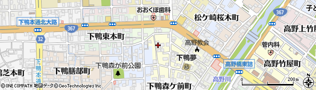 京都府京都市左京区下鴨東高木町12周辺の地図