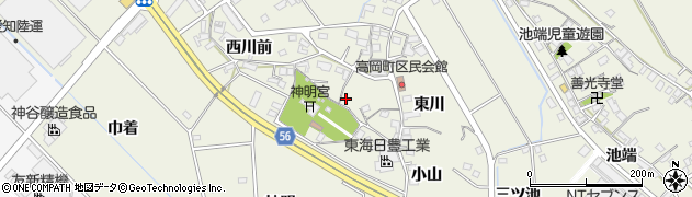愛知県豊田市高岡町（新馬場）周辺の地図