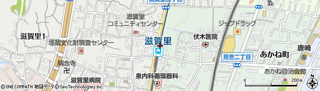 滋賀里駅周辺の地図