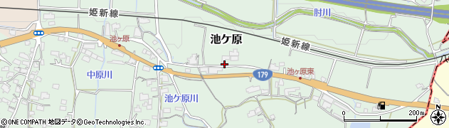 岡山県津山市池ケ原642周辺の地図
