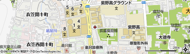 京都府京都市北区紫野大徳寺町65周辺の地図