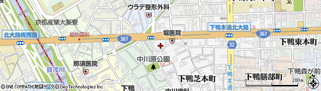 京都府京都市左京区下鴨西本町6周辺の地図