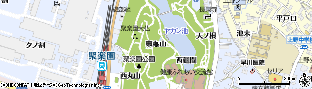 愛知県東海市荒尾町（東丸山）周辺の地図