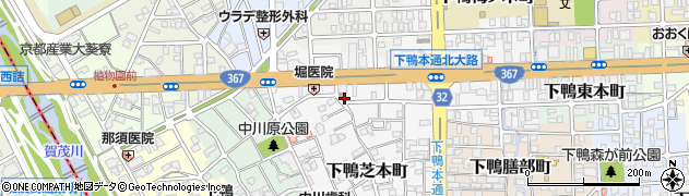 京都府京都市左京区下鴨西本町52周辺の地図