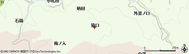 愛知県豊田市九久平町（猿口）周辺の地図