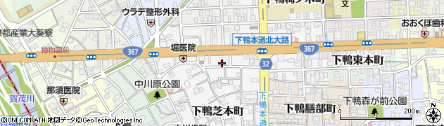 京都府京都市左京区下鴨西本町54周辺の地図