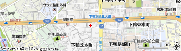 京都府京都市左京区下鴨西本町58周辺の地図