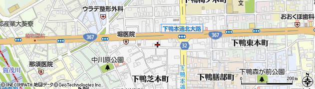 京都府京都市左京区下鴨西本町55周辺の地図