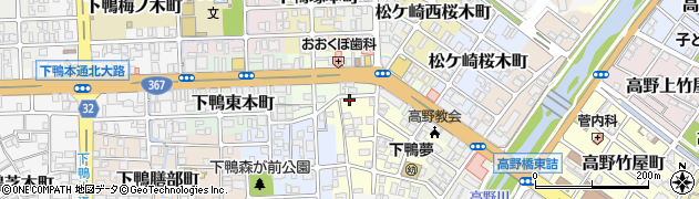 京都府京都市左京区下鴨東高木町13周辺の地図