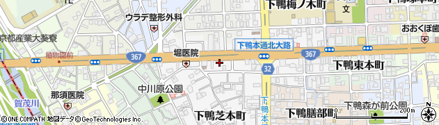 京都府京都市左京区下鴨西本町43周辺の地図