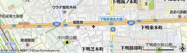 京都府京都市左京区下鴨西本町42周辺の地図