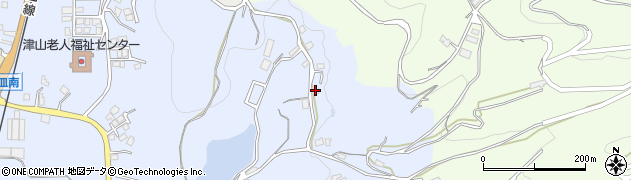 岡山県津山市皿1056周辺の地図