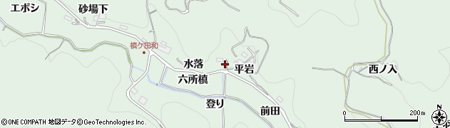 愛知県豊田市花沢町水落周辺の地図