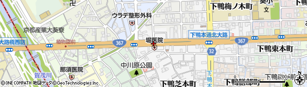 京都府京都市左京区下鴨西本町周辺の地図
