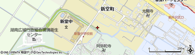 滋賀県草津市新堂町151周辺の地図