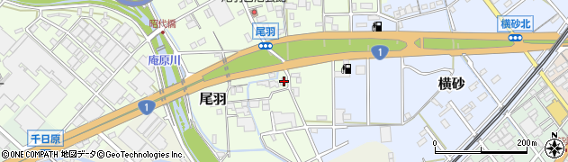 静岡県静岡市清水区尾羽258周辺の地図