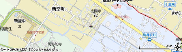滋賀県草津市新堂町228周辺の地図