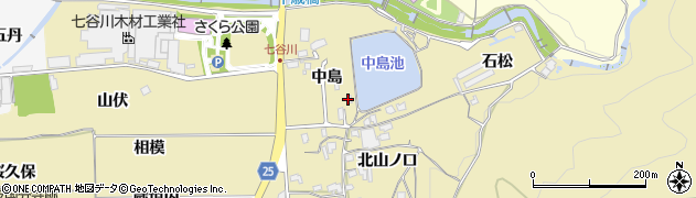 京都府亀岡市千歳町国分（中島）周辺の地図