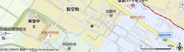 滋賀県草津市新堂町193周辺の地図