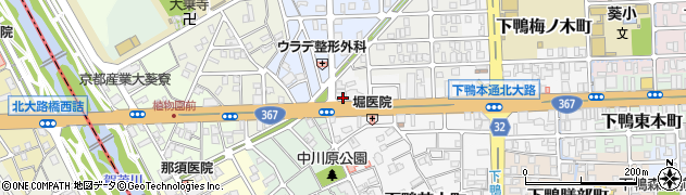 京都府京都市左京区下鴨西本町19周辺の地図