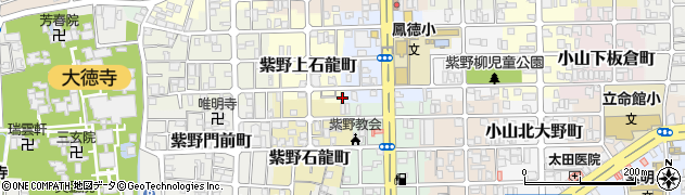 京都府京都市北区紫野上石龍町55周辺の地図