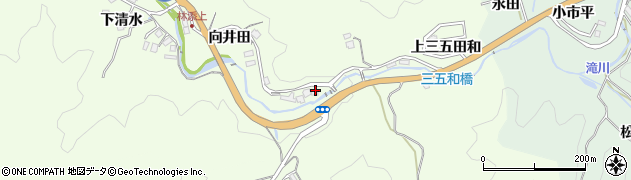 愛知県豊田市林添町（下三五田和）周辺の地図