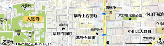 京都府京都市北区紫野上石龍町2周辺の地図
