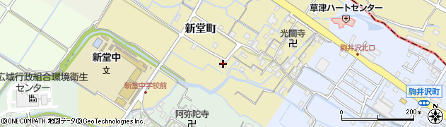 滋賀県草津市新堂町184周辺の地図