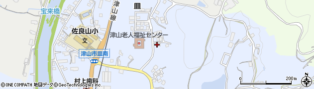 岡山県津山市皿961周辺の地図