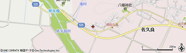 滋賀県蒲生郡日野町佐久良887周辺の地図