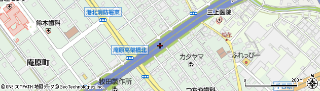 西尾田公園周辺の地図