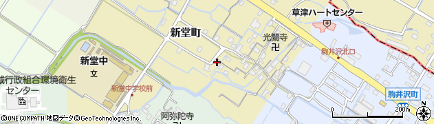 滋賀県草津市新堂町185周辺の地図