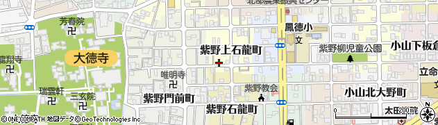 京都府京都市北区紫野上石龍町7周辺の地図