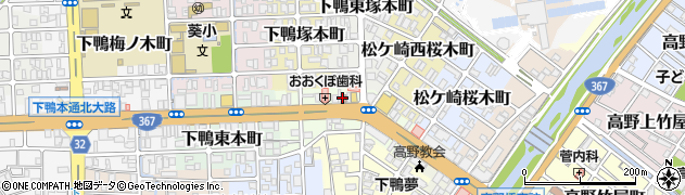 京都下鴨高木郵便局周辺の地図