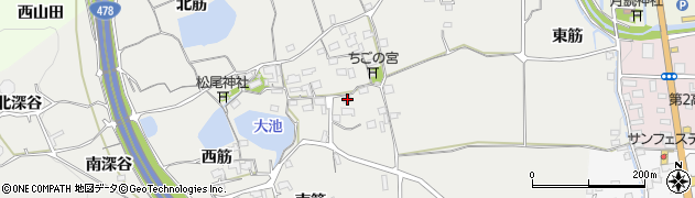 京都府亀岡市千代川町湯井中筋44周辺の地図