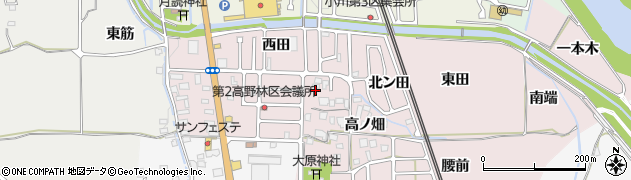 京都府亀岡市千代川町高野林周辺の地図