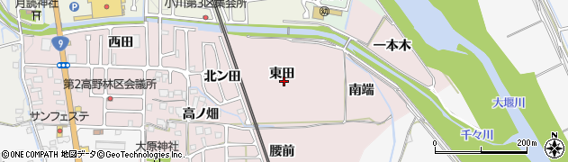 京都府亀岡市千代川町高野林（東田）周辺の地図
