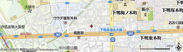 京都府京都市左京区下鴨西梅ノ木町2周辺の地図