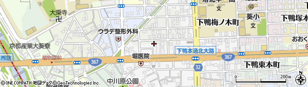 京都府京都市左京区下鴨西梅ノ木町3周辺の地図