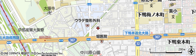 京都府京都市左京区下鴨西梅ノ木町7-2周辺の地図