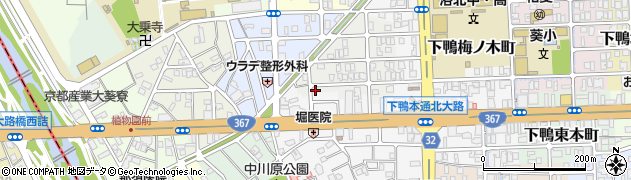 京都府京都市左京区下鴨西梅ノ木町5周辺の地図