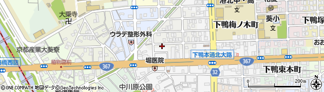 京都府京都市左京区下鴨西梅ノ木町4周辺の地図