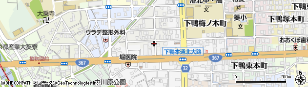 京都府京都市左京区下鴨西梅ノ木町1周辺の地図