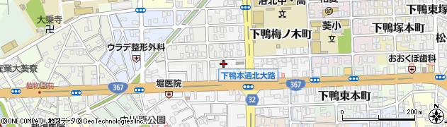 京都府京都市左京区下鴨西梅ノ木町56周辺の地図
