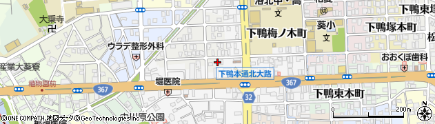 京都府京都市左京区下鴨西梅ノ木町56-2周辺の地図