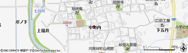 京都府亀岡市河原林町河原尻（中垣内）周辺の地図