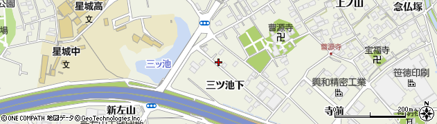 愛知県豊明市栄町（三ツ池下）周辺の地図