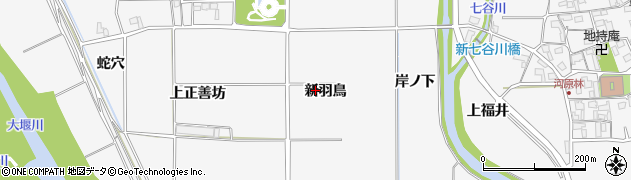 京都府亀岡市河原林町河原尻（新羽鳥）周辺の地図