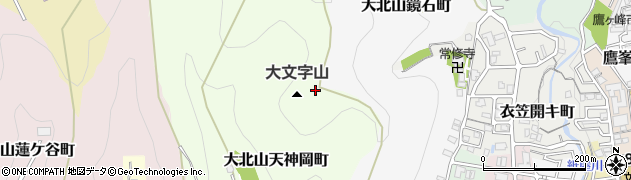 大文字山周辺の地図