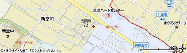 滋賀県草津市新堂町220周辺の地図